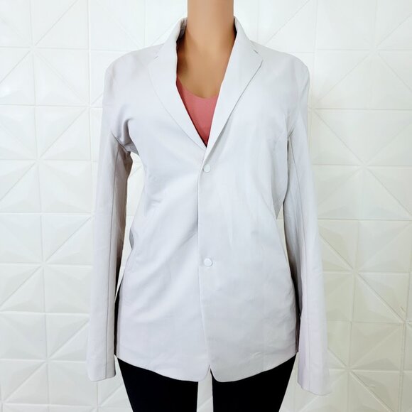 Lululemon Women's Ivory Slim Fit Wrinkle Free Stretch New Venture Blazer Size M - Picture 2 of 8